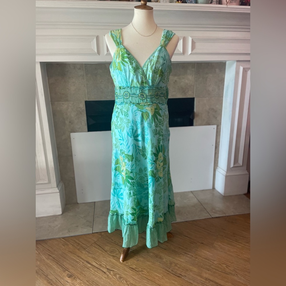 Vintage Bohemian Beaded dress. Size M